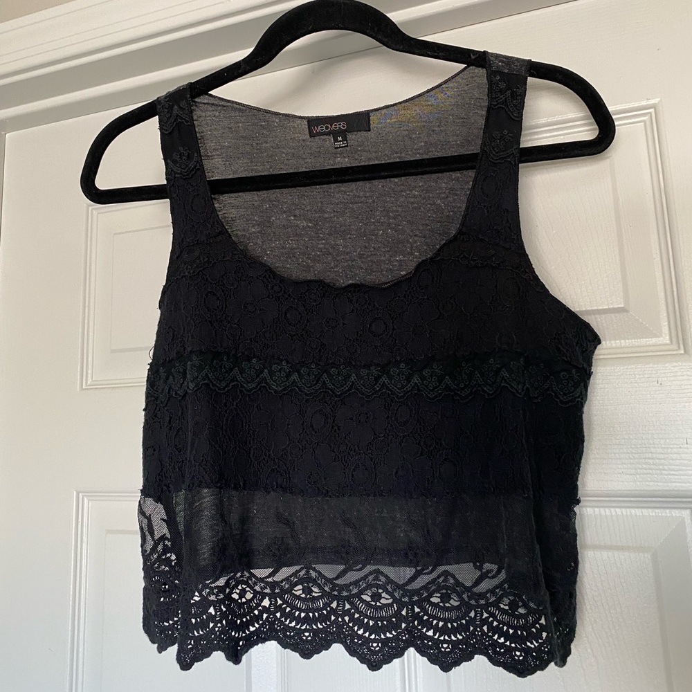 Lace Crop Top ♠️